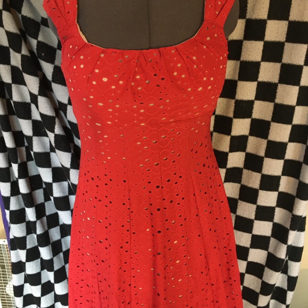 Cute red summer dress